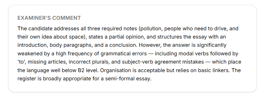 A plain-English verdict — not just a number